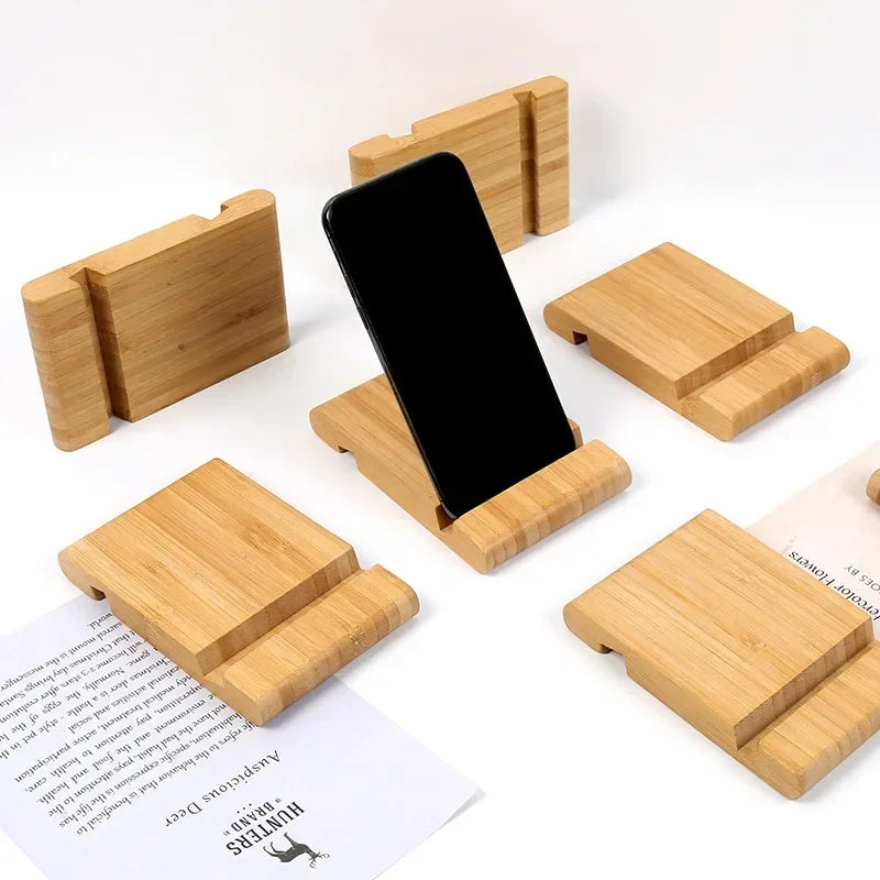 Universal Wooden Phone Holder for Phones and Tablets