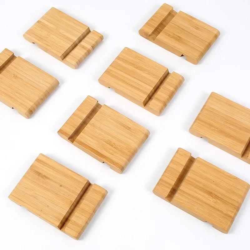 Universal Wooden Phone Holder for Phones and Tablets